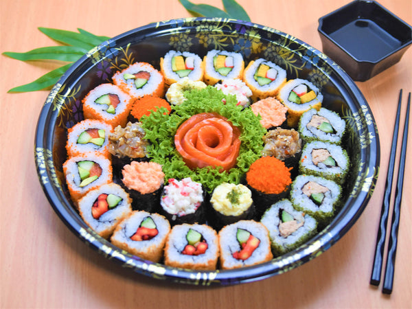 🌈Rainbow Maki Combo (26 pcs) + Salmon Sashimi