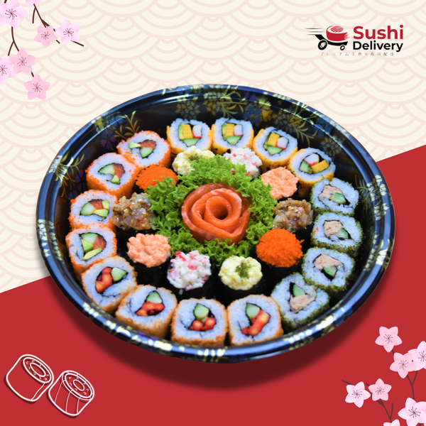 🌈Rainbow Maki Combo (26 pcs) + Salmon Sashimi