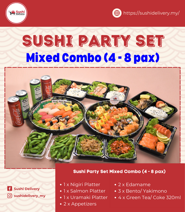 Sushi Party Set - Mixed Combo (4-8 pax)