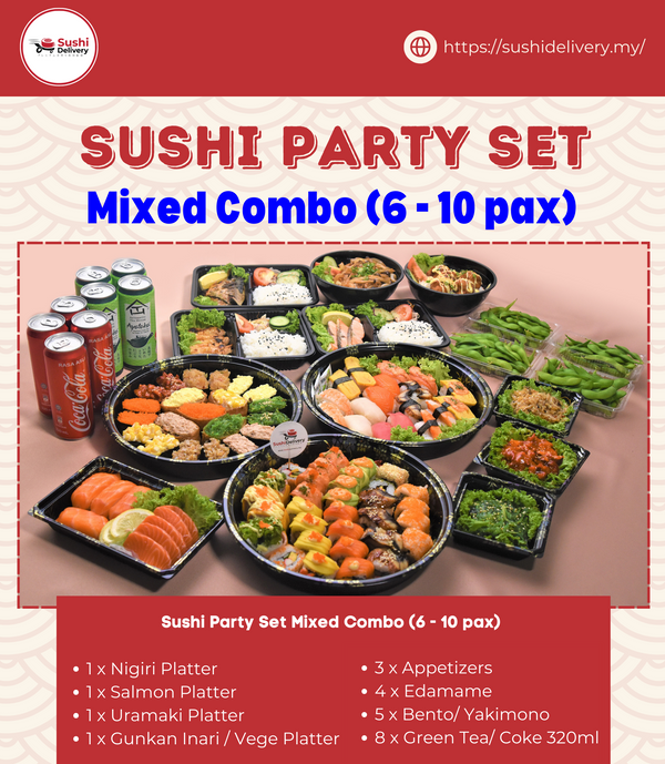 Sushi Party Set - Mixed Combo (6-10 pax)