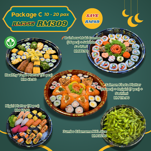 Raya Sushi Party Package (C) 10 - 20 pax