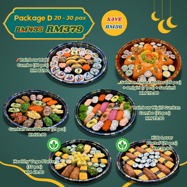 Raya Sushi Party Package (D) 20 - 30 pax