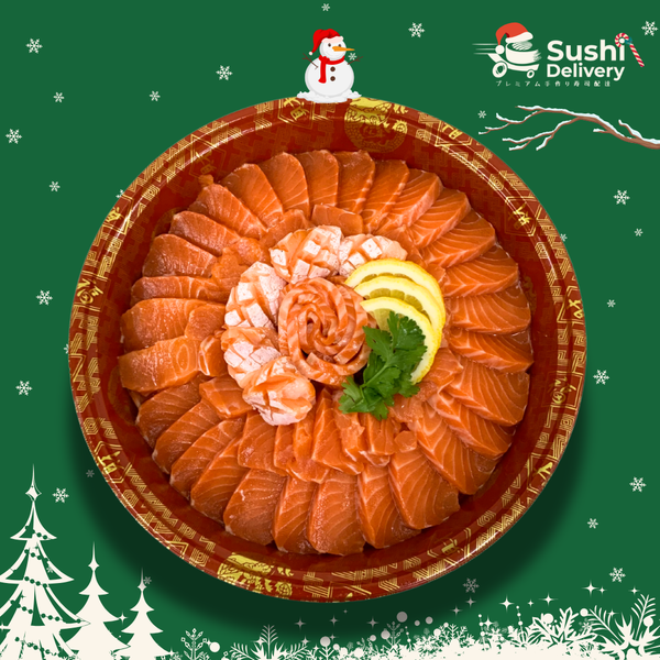 ⭐ Salmon Sashimi Platter (55 pcs) +  Salmon Belly