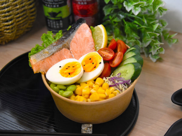 Salmon Teriyaki Salad Bowl