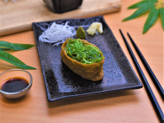 Chuka Wakame Inari (1 pc) - Sushi Delivery Malaysia | Inari, Vegetarian
