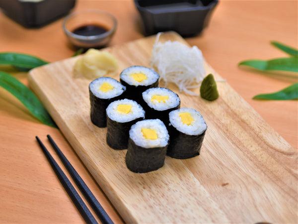 Tamago Maki (6 pcs) - Sushi Delivery Malaysia | makimono, Tamago Maki, Vegetarian