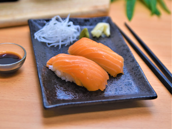 Salmon Nigiri (2 pcs) - Sushi Delivery Malaysia | Nigiri sushi, Salmon